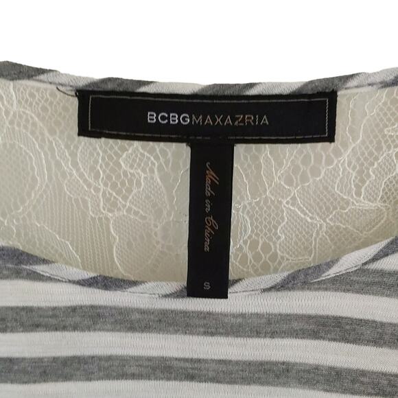 EUC BCBG MaxAzria Lace Back Top - Picture 3 of 6
